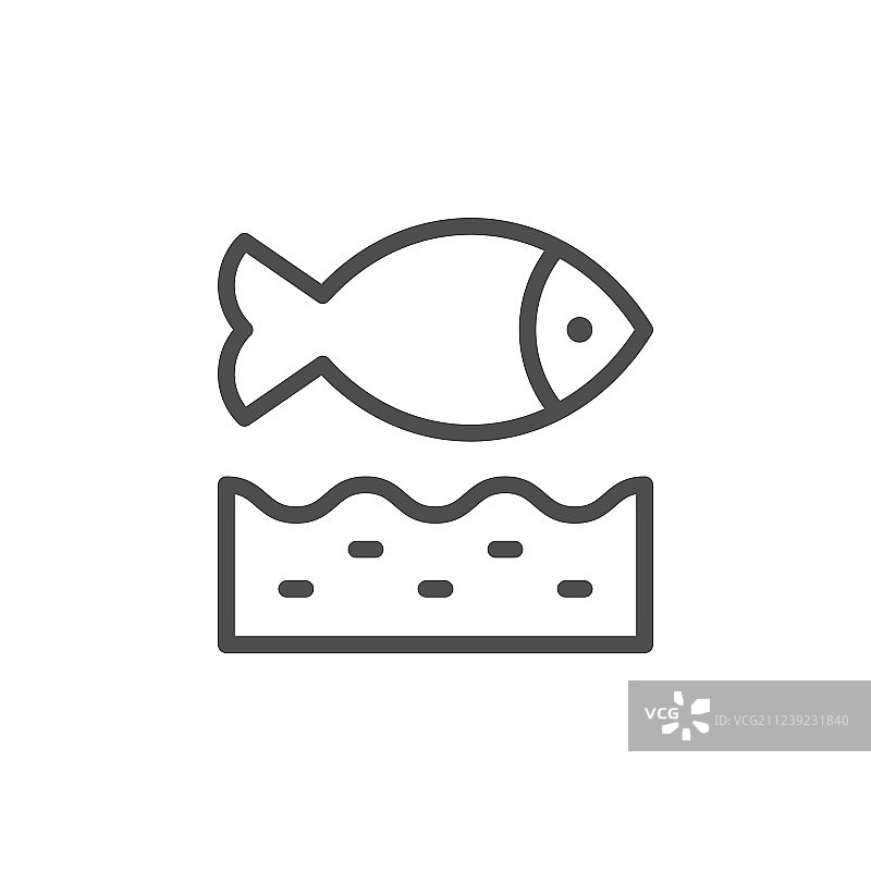 鱼行图标图片素材