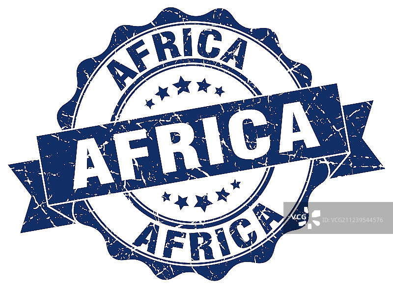 非洲圆丝带印章图片素材