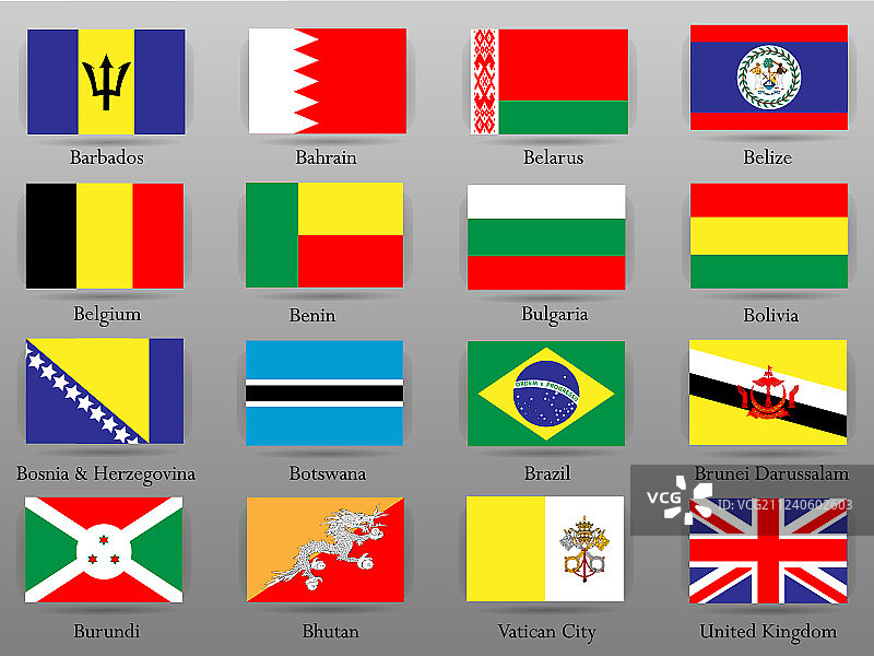 世界各国国旗第二部分图片素材