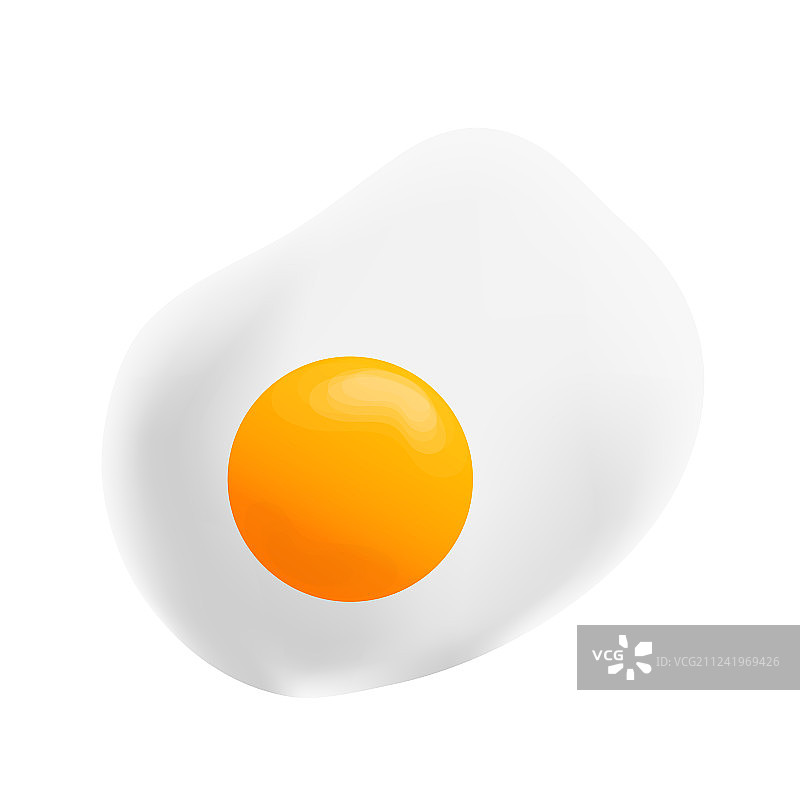 煎蛋煎蛋扁图标煎蛋特写图片素材
