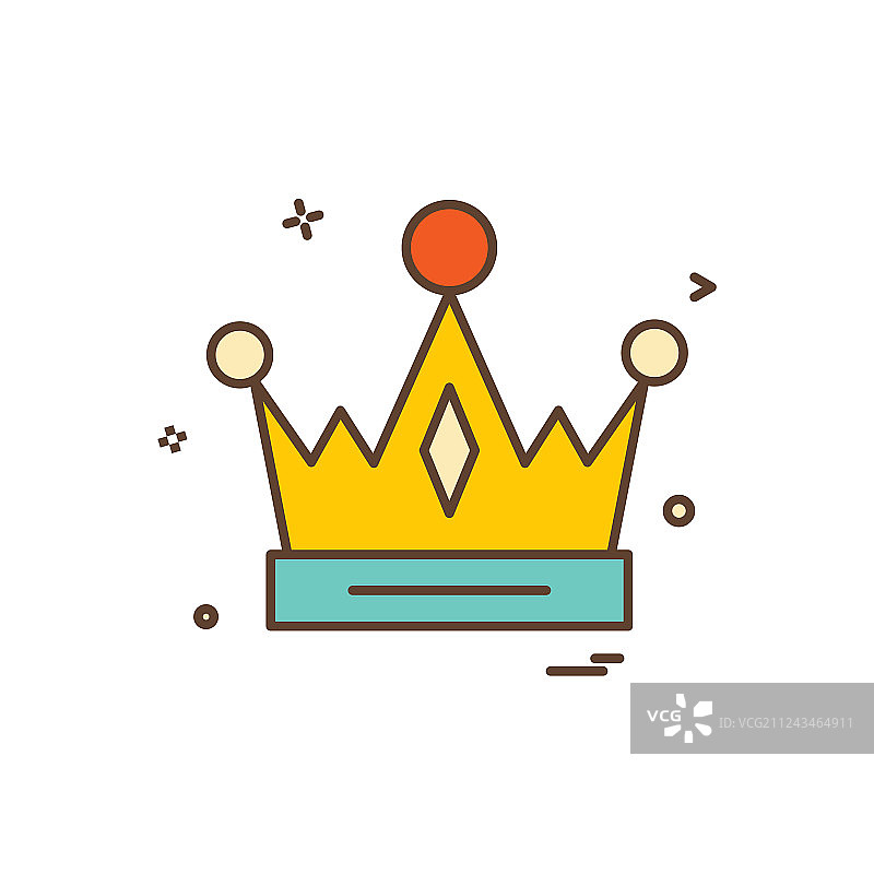 皇冠帝国国王图标设计图片素材