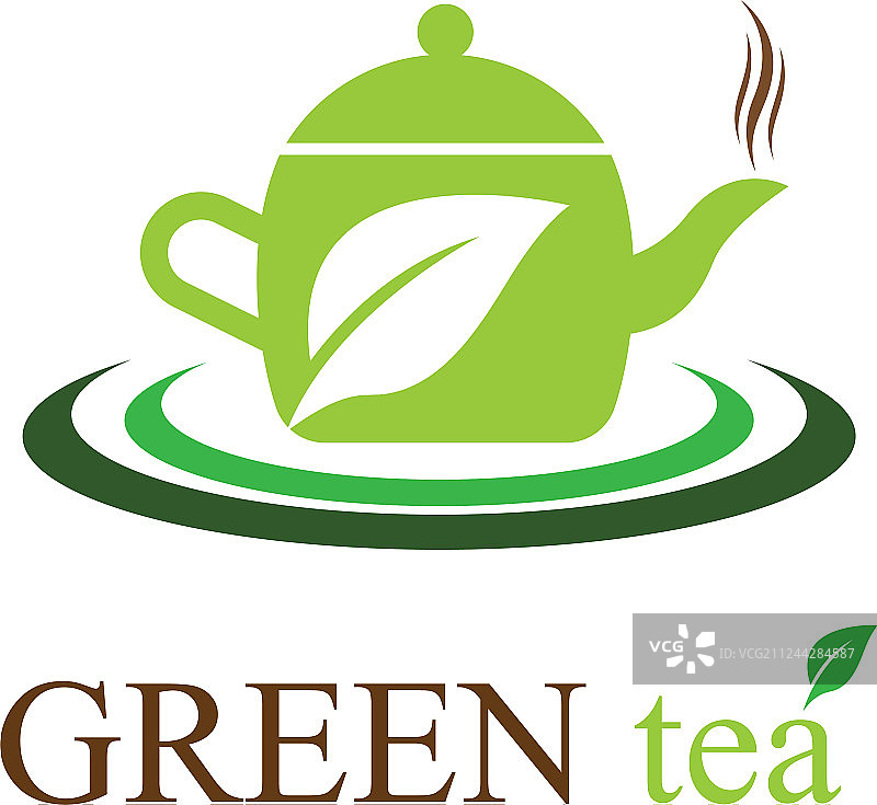 绿茶的标志图片素材