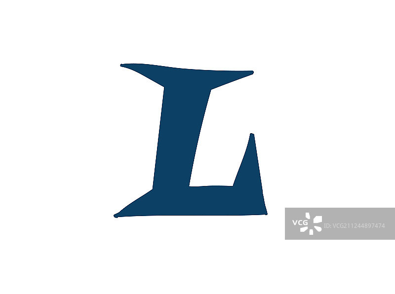 拉丁字母l标志为公司图标为图片素材