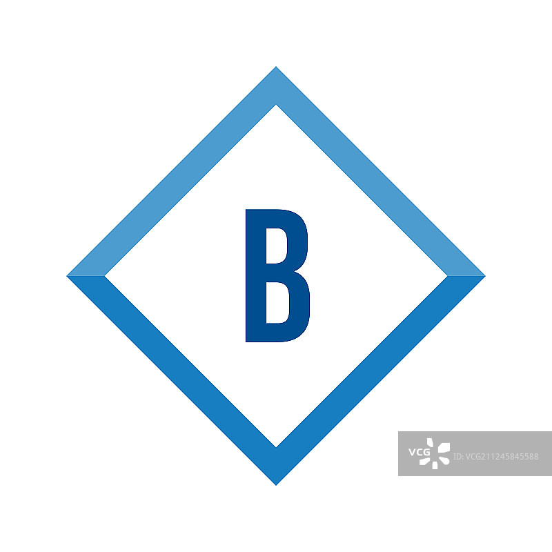 初始字母标识b模板设计图片素材