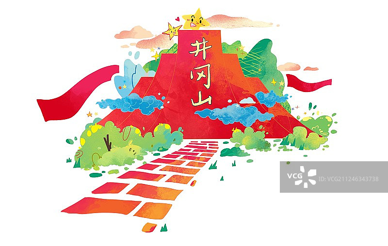 国庆黄金周旅游景点 欢度佳节 井冈山地标 红色路线图片素材