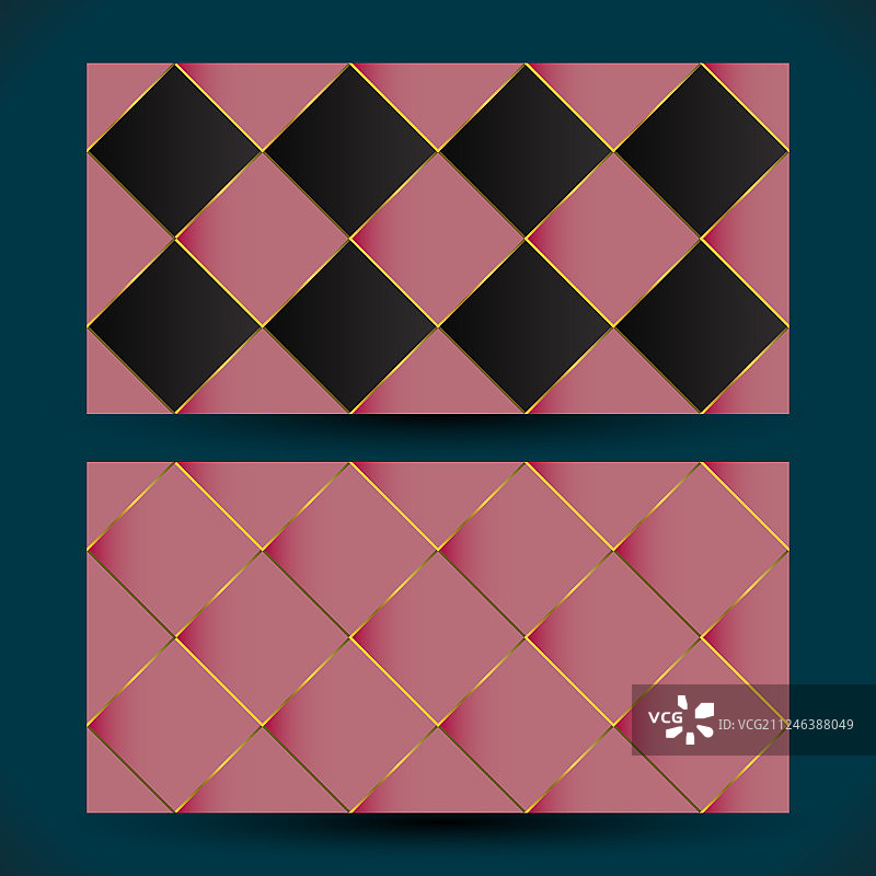 玫瑰金马赛克几何抽象背景图片素材