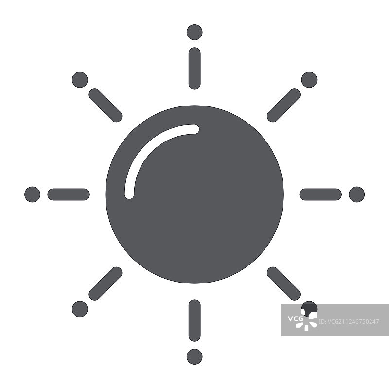 太阳字形图标天气和气候阳光标志图片素材