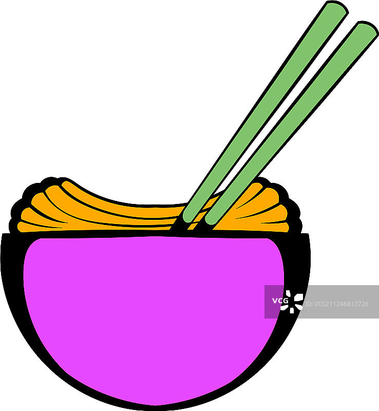 一碗用筷子夹的米饭图片素材