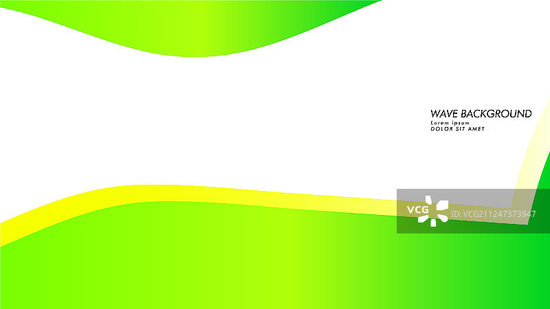 抽象波背景用绿色和图片素材