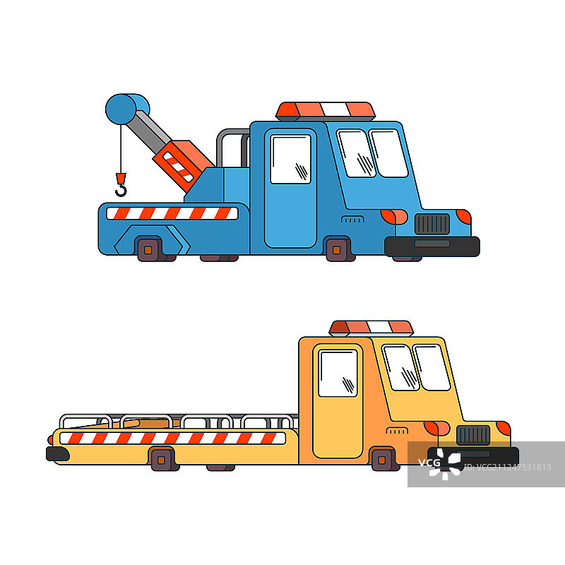 拖车设置清障车用于疏散汽车上的帮助图片素材