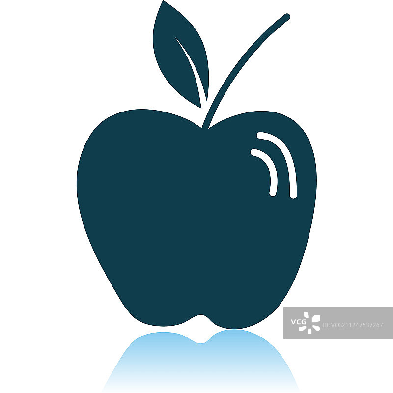 灰色背景上的苹果图标图片素材