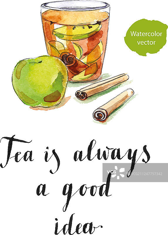 喝茶总是一个好主意图片素材
