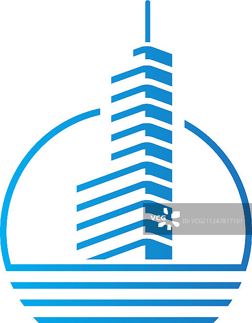 建设城市景观塔标志图片素材
