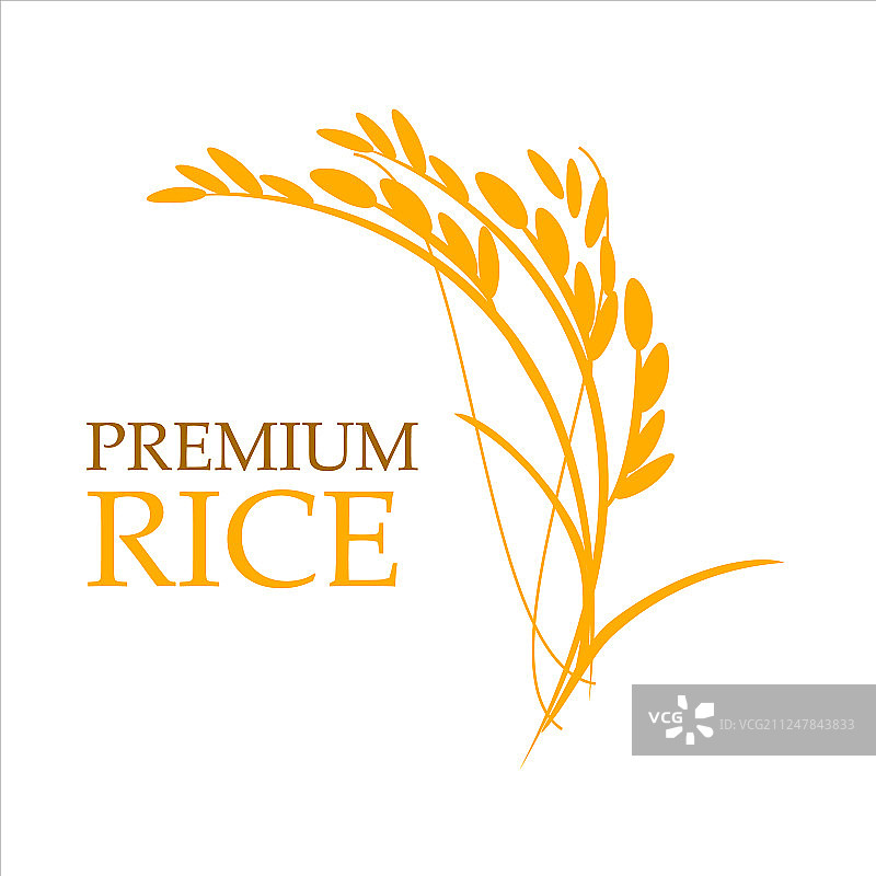 水稻优质标志图片素材