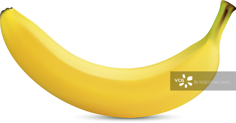 在白色背景上孤立的香蕉图片素材