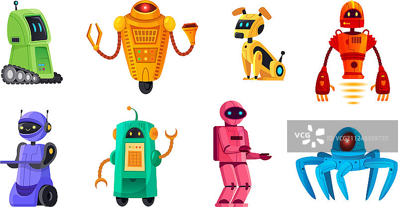 卡通机器人机器人机器人机器人机器人宠物和图片素材