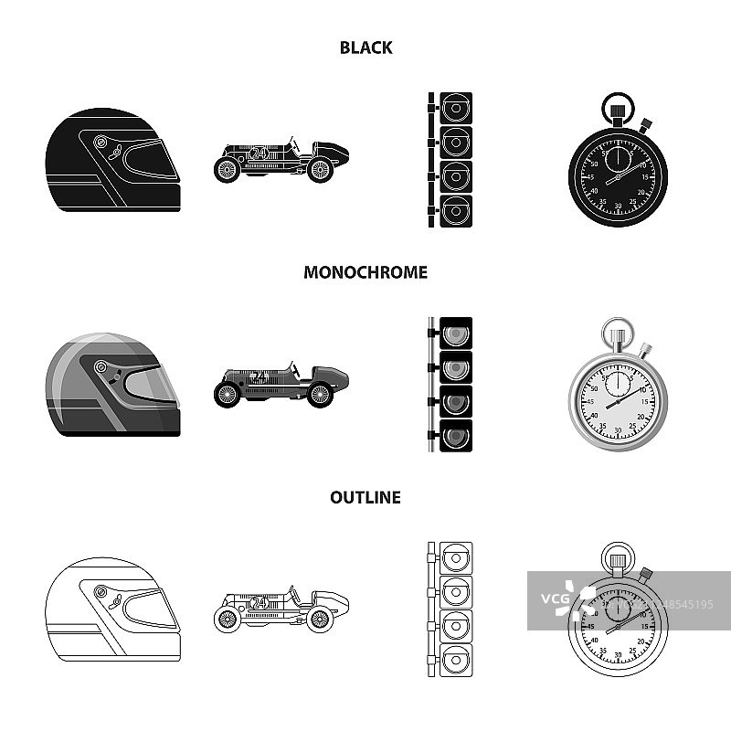 设计汽车和拉力赛标志套装汽车图片素材