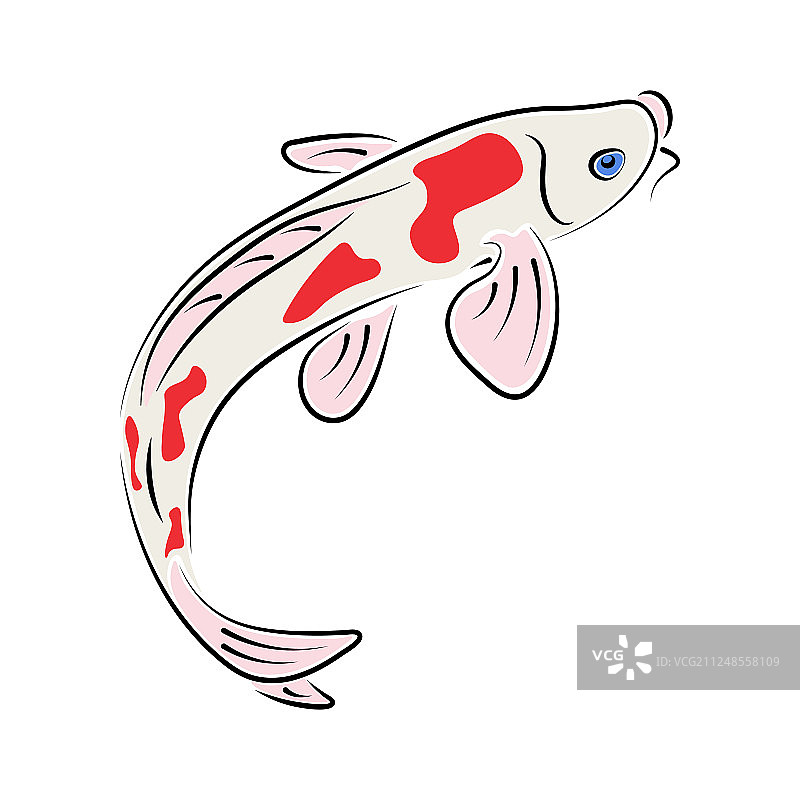 日本鲤鱼鲤鱼字抽象墨色图片素材