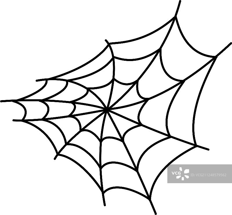 蜘蛛网图标轮廓风格图片素材