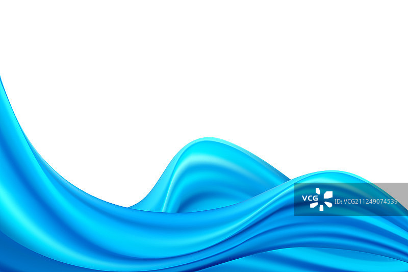 现代蓝色流动海报波浪液体形状的颜色图片素材