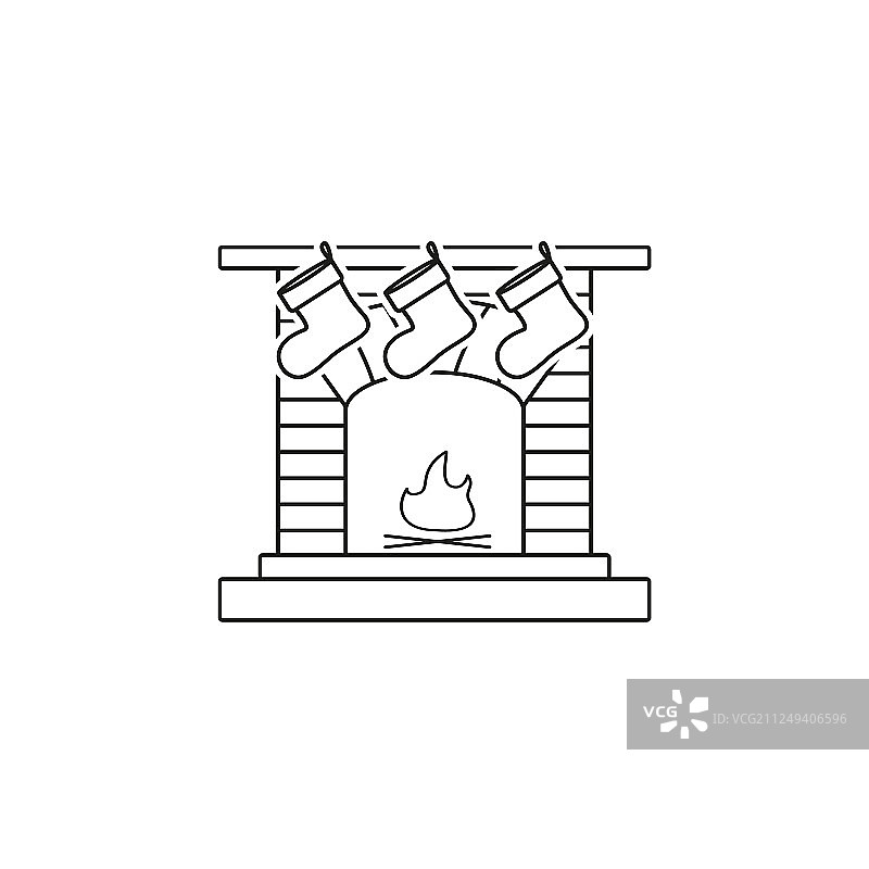 壁炉，壁炉，烟囱，壁炉台，图标图片素材
