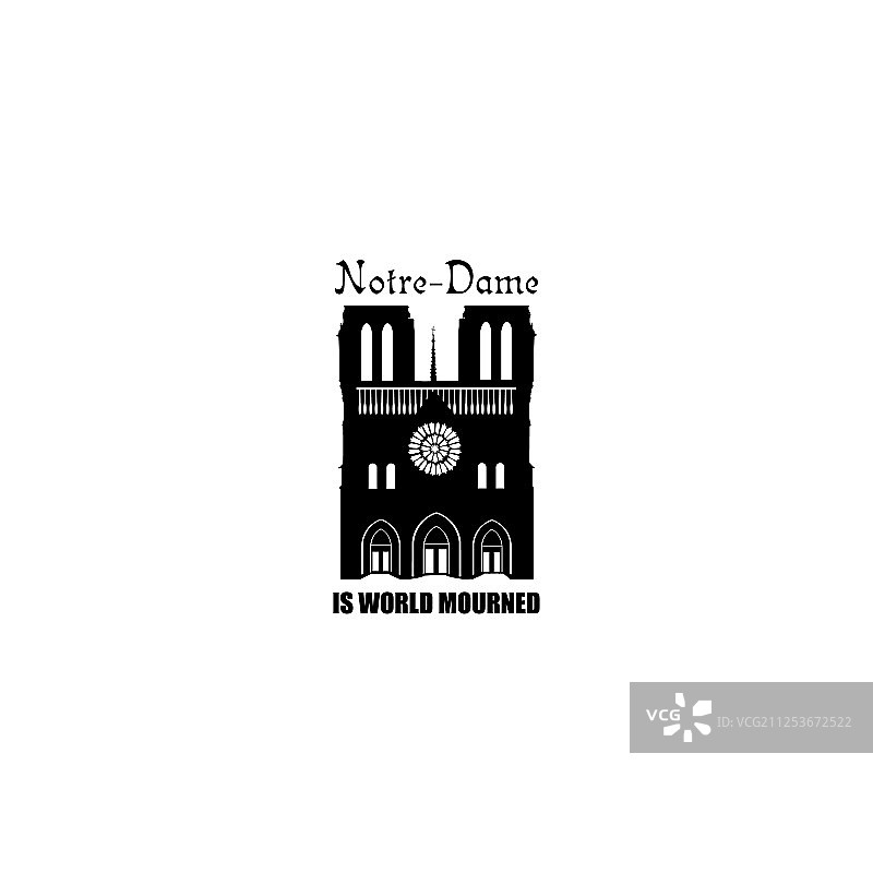 巴黎圣母院标志丢失法国旅行图片素材