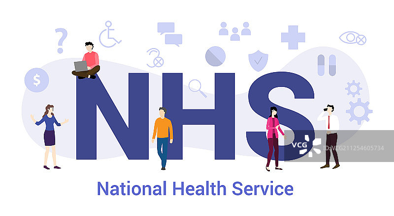 国民保健制度是国民保健服务概念中的大字图片素材