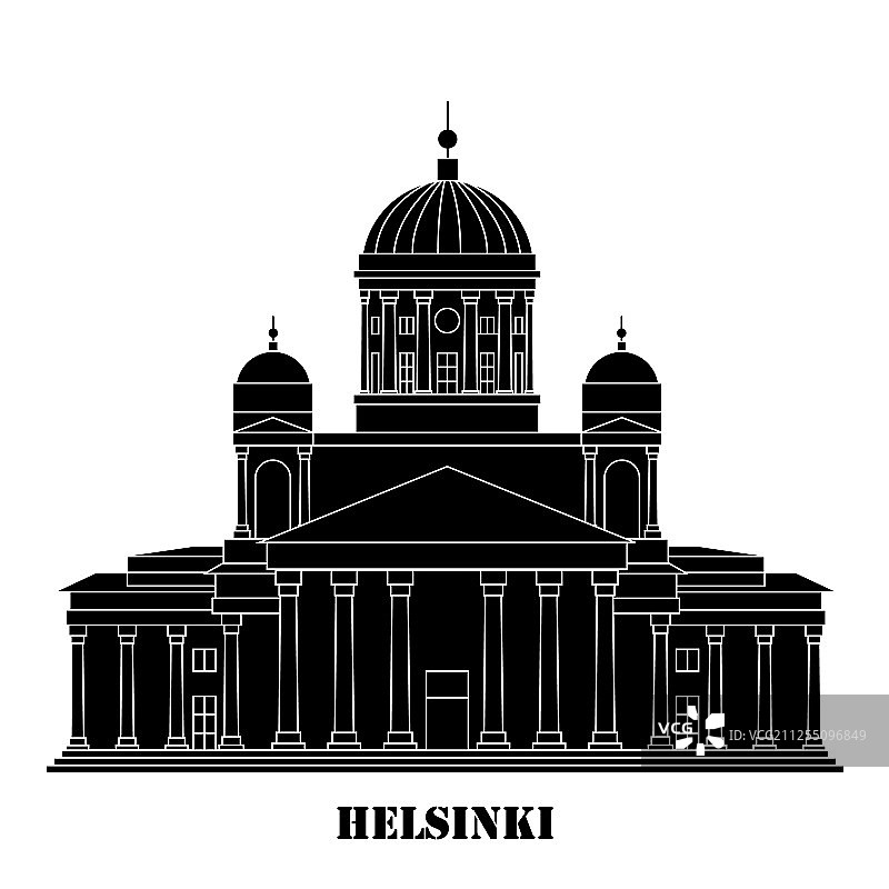 芬兰赫尔辛基的象征——大教堂图片素材