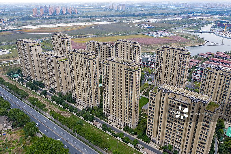 上海城市居民区建筑风光图片素材