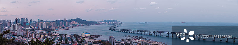 大连星海湾大桥全景图片素材