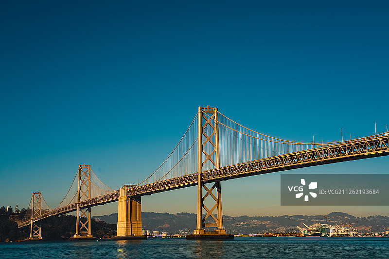 旧金山库克兰海湾大桥图片素材
