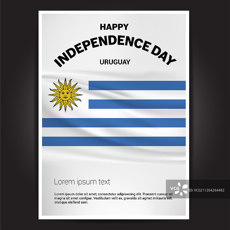 快乐的独立日设计矢量与旗帜图片素材