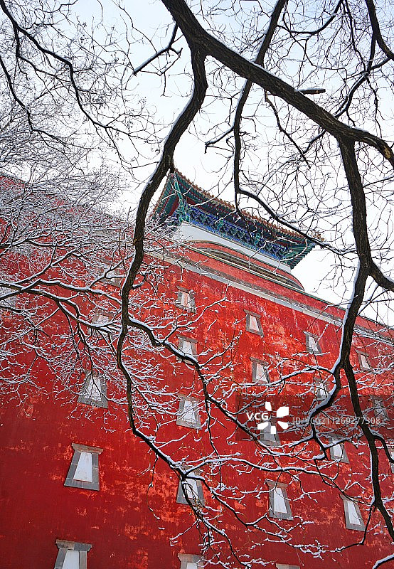 颐和园雪景图片素材