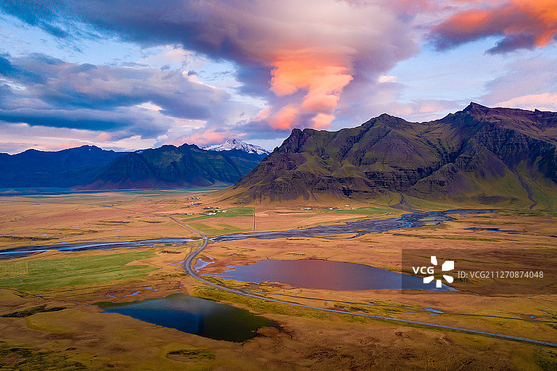 航拍冰岛图片素材