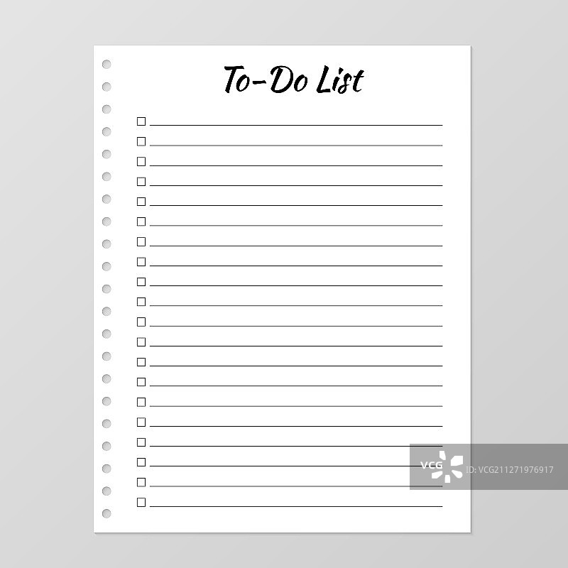 做列表模板每日计划页列图片素材