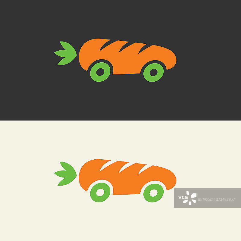 简单的胡萝卜车标志快速送货图标图片素材