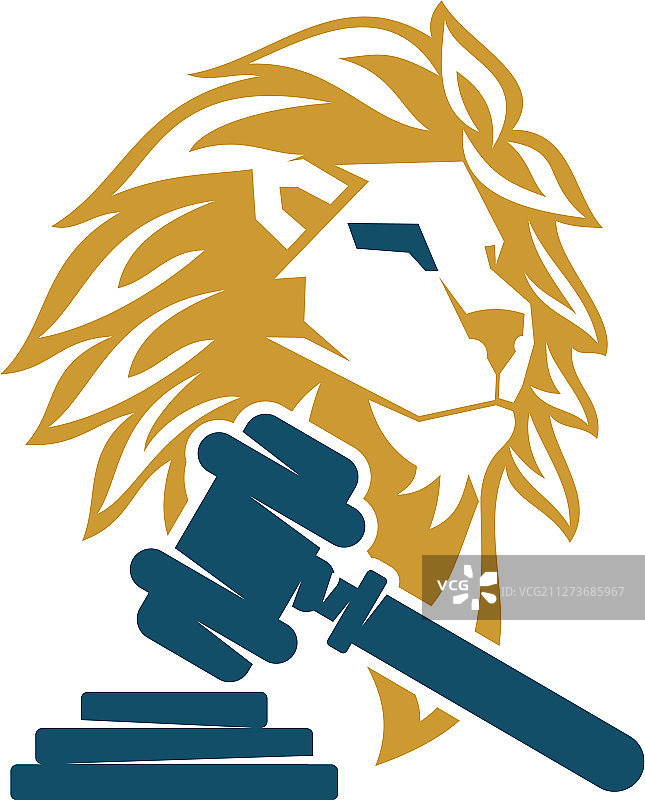 狮头锤法标志设计符号模板图片素材