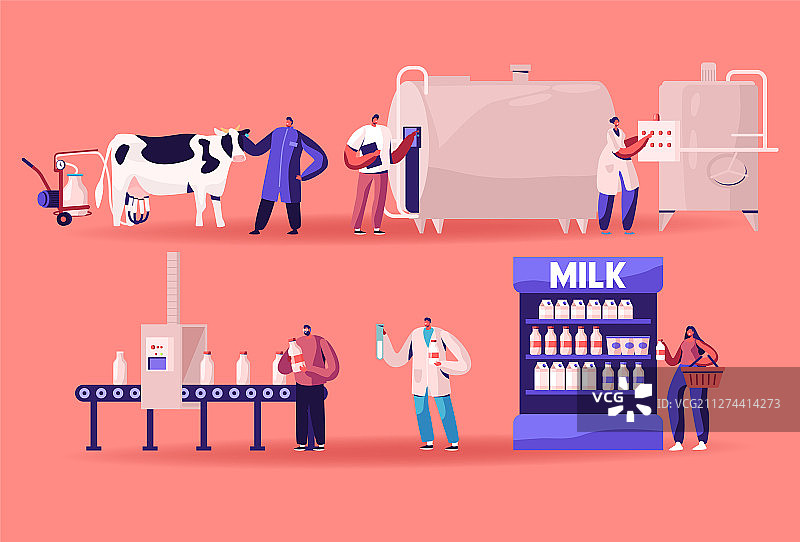 牛奶生产制造农场工业图片素材