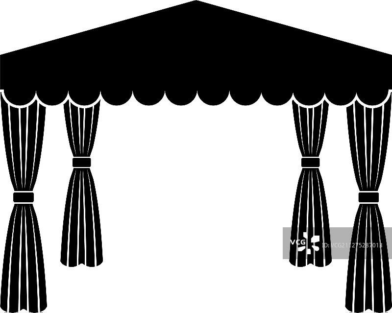雨棚为临时性帐篷，用于商业凉亭遮阳篷图片素材