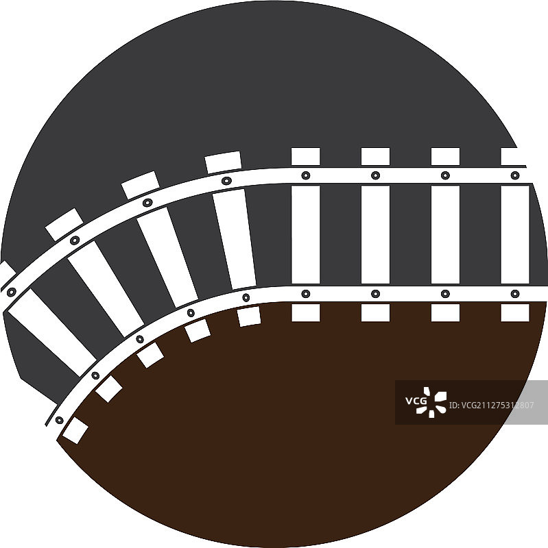 火车轨道图标设计模板图片素材
