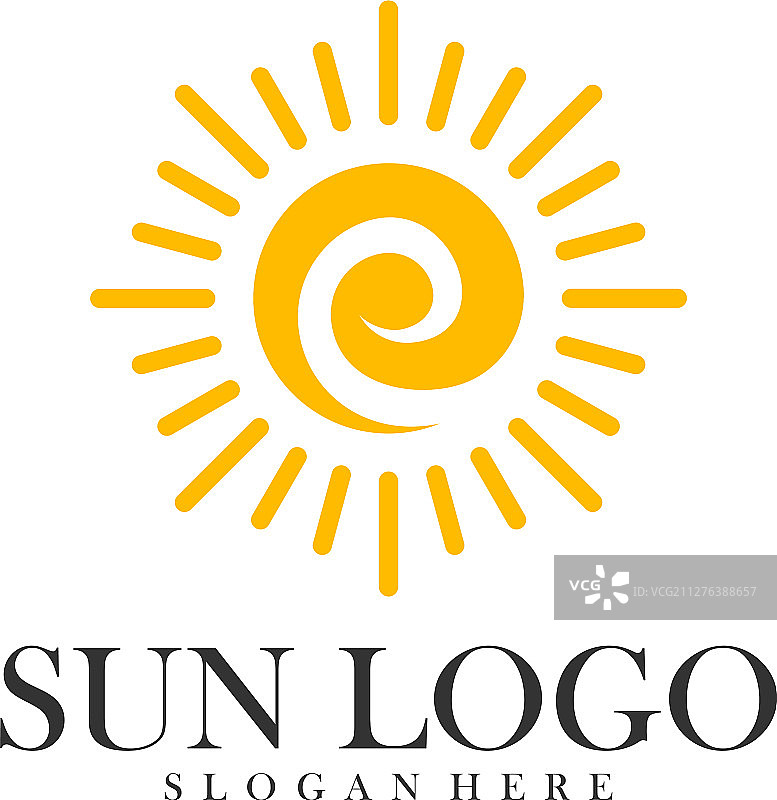 太阳标志设计模板图标符号图片素材