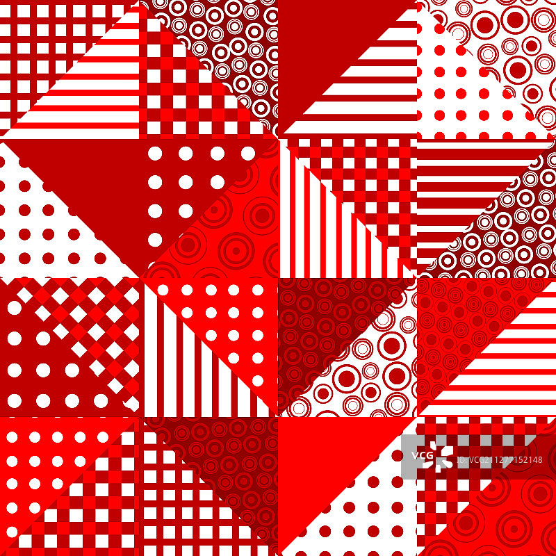 红色拼接几何图案图片素材