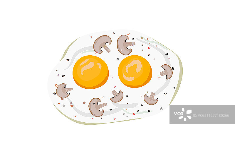 煎蛋卷早餐配鸡蛋和香槟图片素材