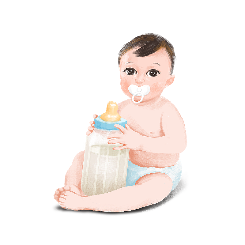 母婴婴儿可爱宝宝元素PNG图片素材