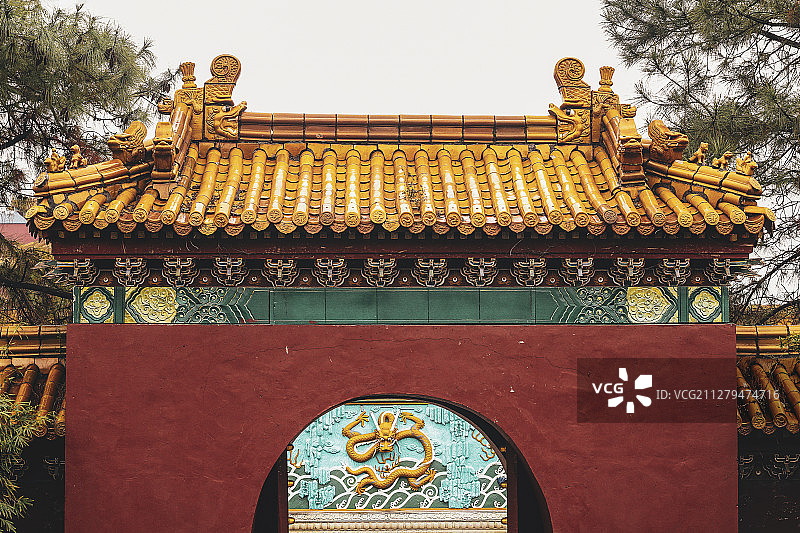 Hengdian daily-城墙内的盘龙卧虎图片素材