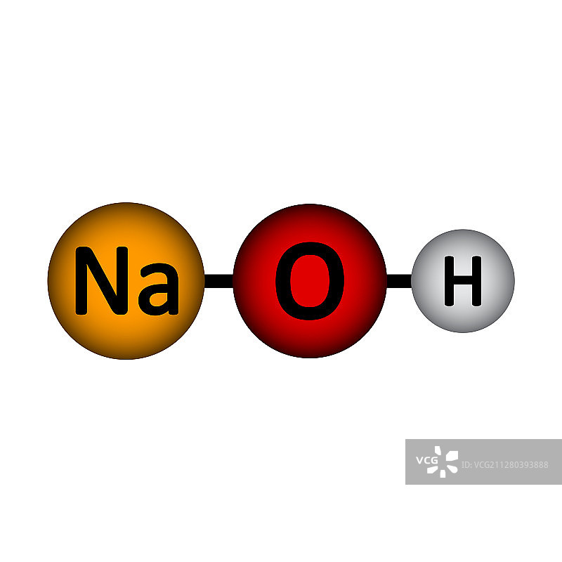 氢氧化钠分子图标图片素材
