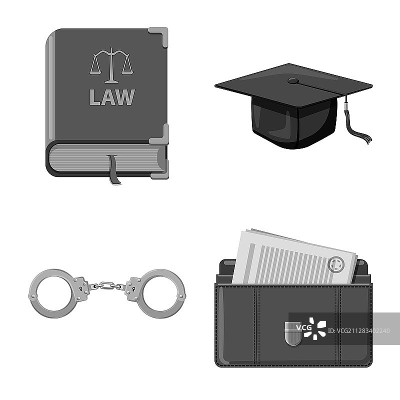 设计法和律师标志法图片素材
