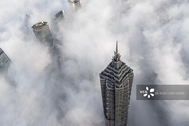 上海平流云图片素材