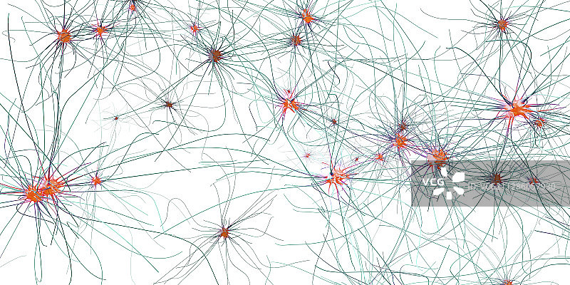 神经细胞,说明图片素材