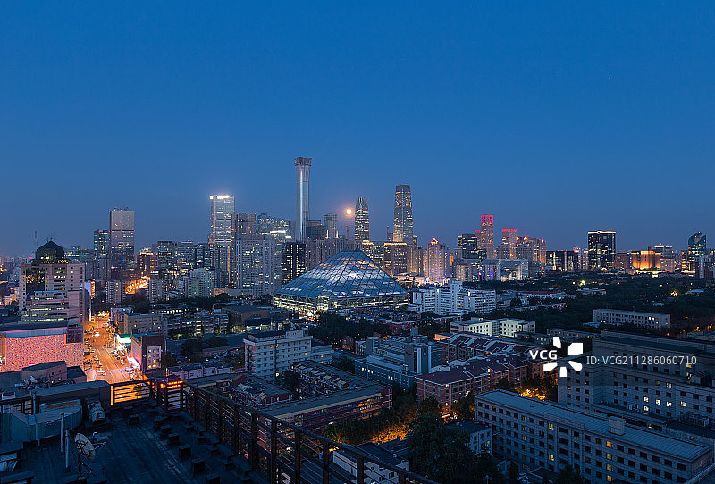 北京城市夜景图片素材